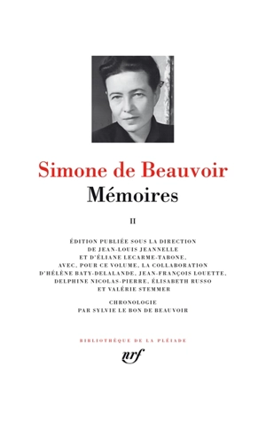 Mémoires. Vol. 2 - Simone de Beauvoir