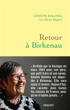 Retour à Birkenau - Ginette Kolinka