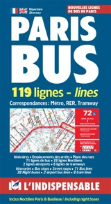 Paris bus : 119 lignes. Paris bus : 119 lines