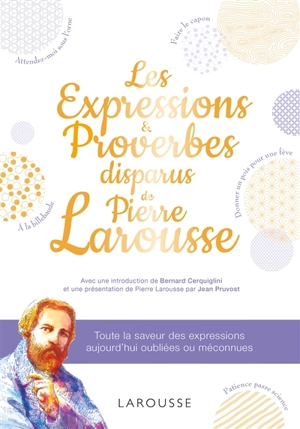 Les expressions & proverbes disparus de Pierre Larousse : retrouvez toute la saveur des expressions aujourd'hui oubliées ou méconnues - Pierre Larousse