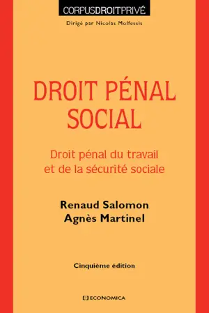 Droit pénal social : droit pénal du travail et de la sécurité sociale - Renaud Salomon