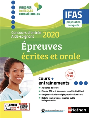 Concours d'entrée aide-soignant 2020 : épreuves écrites et orale : IFAS, préparation complète - Christophe Ragot