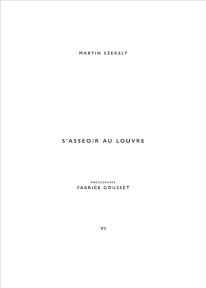 Martin Szekely. Vol. 6. S'asseoir au Louvre - Martin Szekely