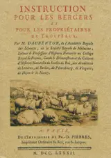 Instruction pour les bergers et les propriétaires de troupeaux - Louis-Jean-Marie Daubenton