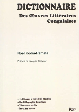 Dictionnaire des oeuvres littéraires congolaises - Noël Kodia-Ramata