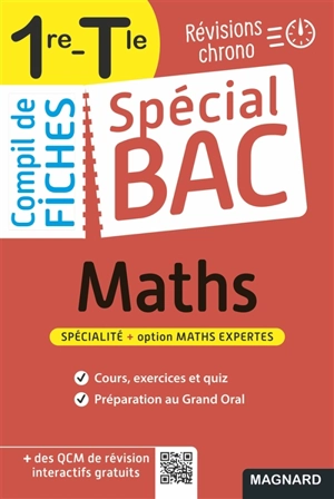Compil de fiches maths 1re, terminale : révisions chrono : spécialité + option maths expertes - Vito Punta