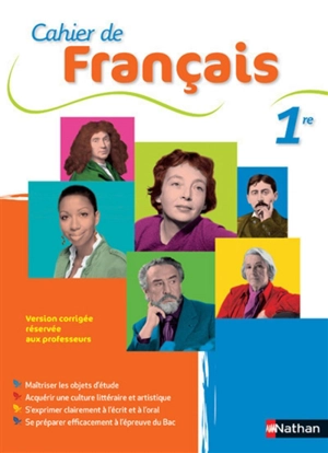 Cahier de français 1re