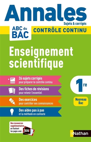 Enseignement scientifique 1re : contrôle continu : nouveau bac - Nicolas Coppens