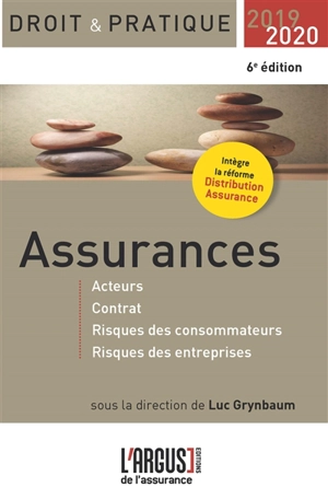 Assurances : acteurs, contrat, risques des consommateurs, risques des entreprises : 2019-2020