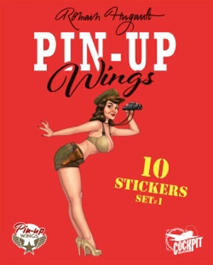 Pin-up wings : 10 stickers set. Vol. 1 - Romain Hugault