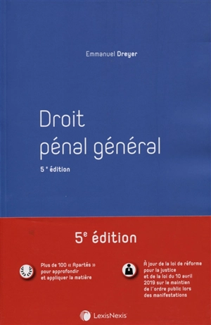 Droit pénal général - Emmanuel Dreyer