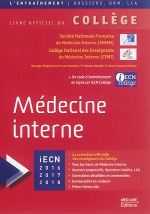 Médecine interne : iECN 2016, 2017, 2018 - Société nationale française de médecine interne