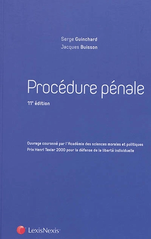 Procédure pénale - Serge Guinchard