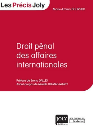 Droit pénal des affaires internationales - Marie-Emma Boursier