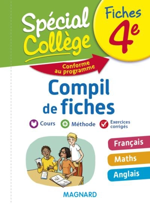 Compil de fiches 4e : français, maths, anglais : conforme au programme - Josepha Faber Boitel