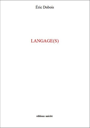 Langage(s) - Eric Dubois