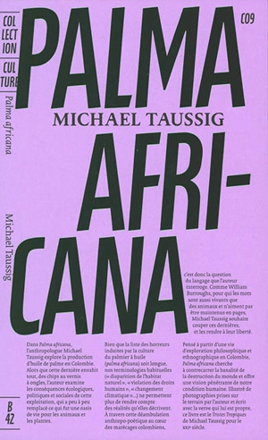 Palma africana - Michael T. Taussig