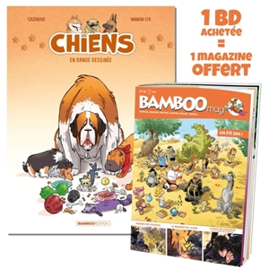 Les chiens en bande dessinée tome 1 + Bamboo mag - Christophe Cazenove