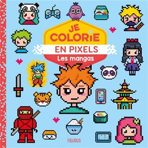 Les mangas : je colorie en pixels - Carotte et compagnie (site web)