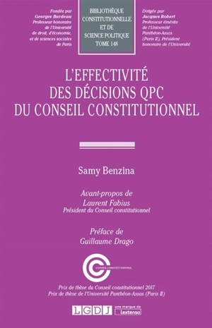 L'effectivité des décisions QPC du Conseil constitutionnel - Samy Benzina