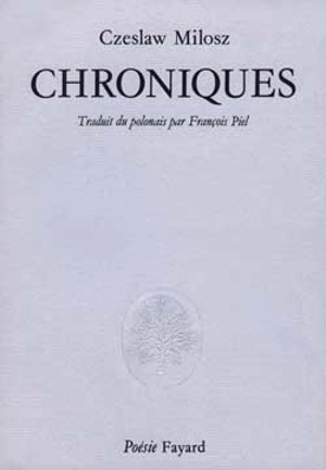 Chroniques - Czeslaw Milosz