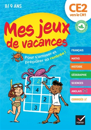 Mes jeux de vacances CE2 vers le CM1, 8-9 ans - Anne Kastor