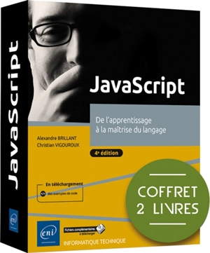 JavaScript : de l'apprentissage à la maîtrise du langage : coffret 2 livres - Christian Vigouroux