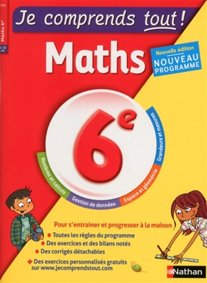 Je comprends tout ! Maths 6e, 11-12 ans : nouveau programme - Amaïa Flous