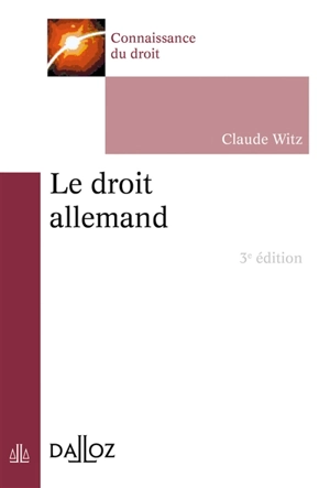 Le droit allemand - Claude Witz