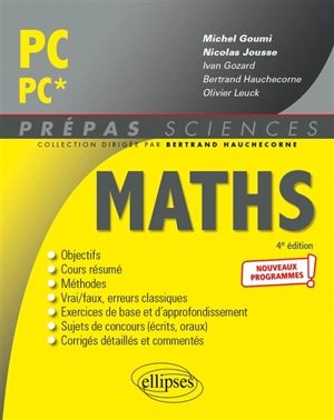 Maths PC, PC* : nouveaux programmes ! - Ivan Gozard