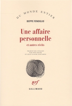 Une affaire personnelle - Beppe Fenoglio