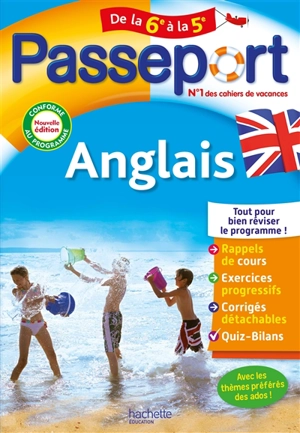 Passeport anglais, de la 6e à la 5e : conforme au programme - Carole Bonnet