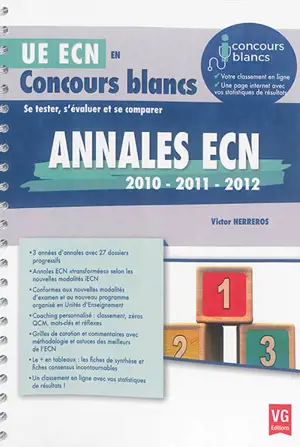 Annales ECN 2010, 2011, 2012 - Victor Herreros