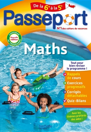 Passeport maths, de la 6e à la 5e : conforme au programme - Philippe Rousseau