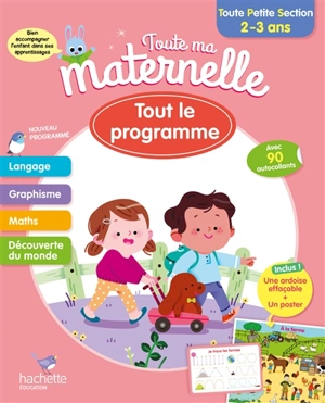 Toute ma maternelle, toute petite section, 2-3 ans : tout le programme - Caroline Marcel