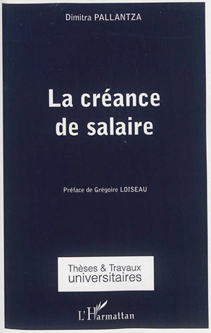 La créance de salaire - Dimitra Pallantza