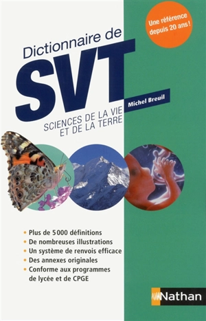 Dictionnaire de SVT, sciences de la vie et de la Terre - Michel Breuil
