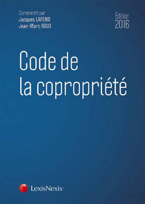 Code de la copropriété 2016