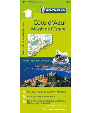 CARTE ZOOM COTE D'AZUR, MASSIF DE L'ESTEREL - Collectif