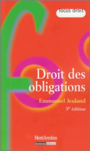 Droit des obligations - Emmanuel Jeuland