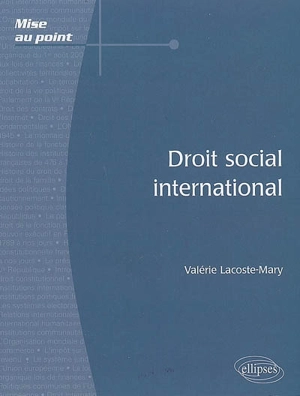 Droit social international - Valérie Lacoste-Mary