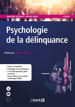 Psychologie de la délinquance - Fabienne Glowacz