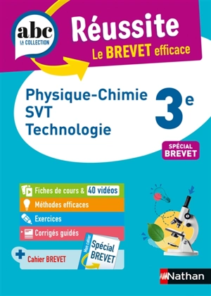 Physique chimie, SVT, technologie 3e : spécial brevet