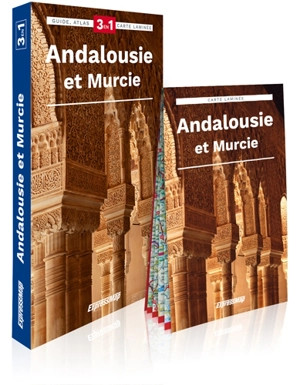 Andalousie et Murcie : 3 en 1 : guide, atlas, carte laminée - Piotr Jablonski