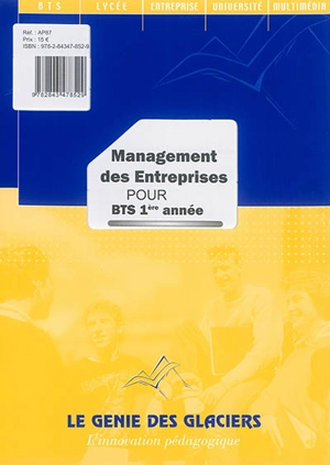 Management des entreprises pour BTS 1ère année - Stéphane Jacquet