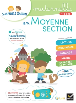 Suzanne & Gaston en moyenne section : maternelle, 4-5 ans - Françoise Perraud