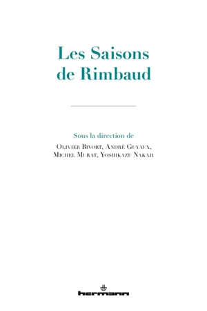 Les saisons de Rimbaud