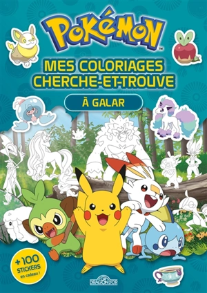 Pokémon : mes coloriages cherche-et-trouve : à Galar - Fabien Molina