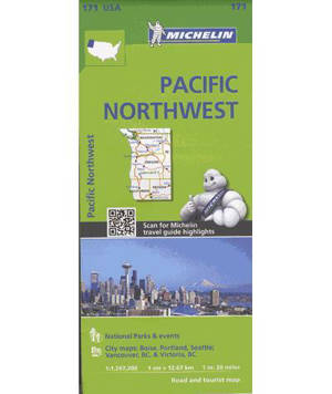 CARTE ZOOM PACIFIC NORTHWEST, PACIFIQUE NORD-OUEST - Collectif