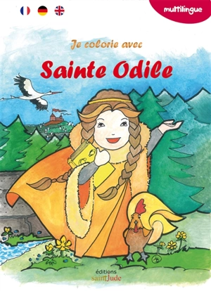 Je colorie avec sainte Odile - Elbé Illustration